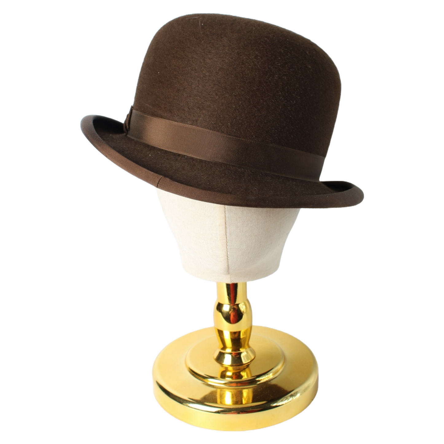 Antique Brown Bowler Hat (Size 60) and Hat Stretcher – Wegener & Allie Maillard
