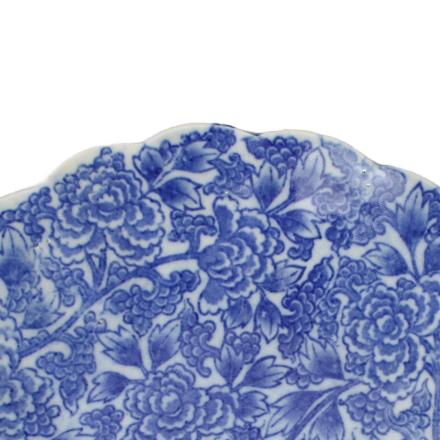 Antique Japanese Blue and White Porcelain Bowl | 19th-Century Arita Style |