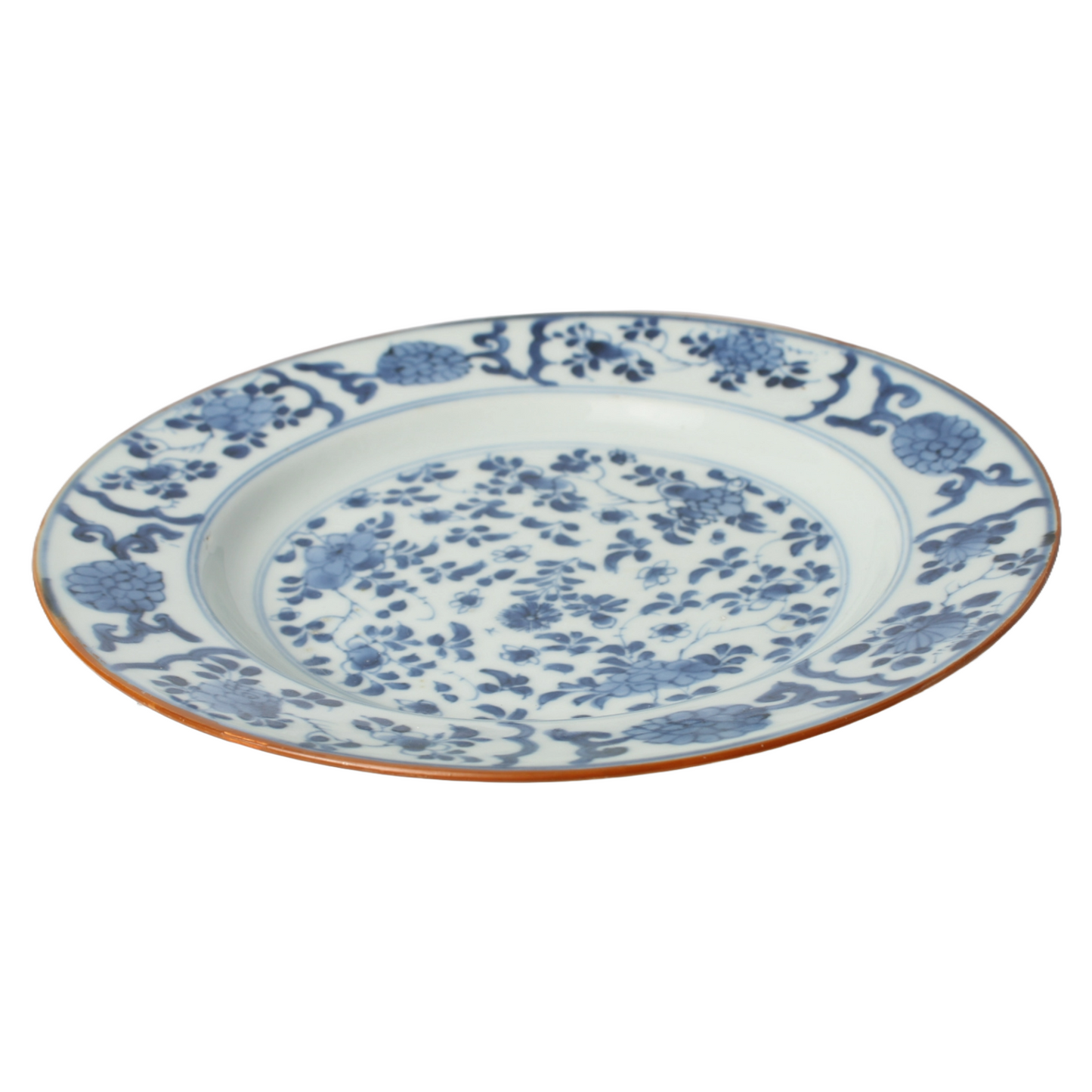 Set of Three 18th Century Chinese Kangxi Plates - Export Porcelain ca. 1700–1722