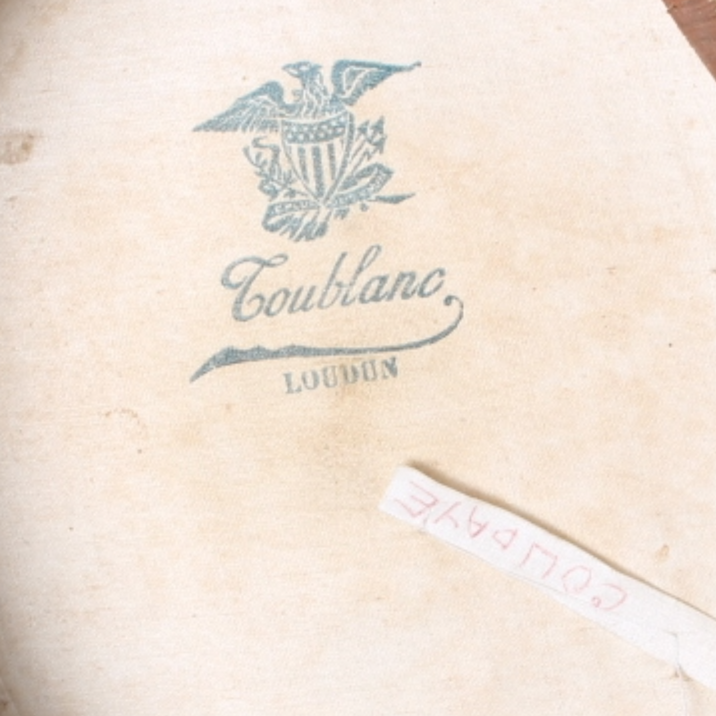 Antique English Boater (Canotier) Straw Hat – Coulblanc, London (ca. 1890–1915)