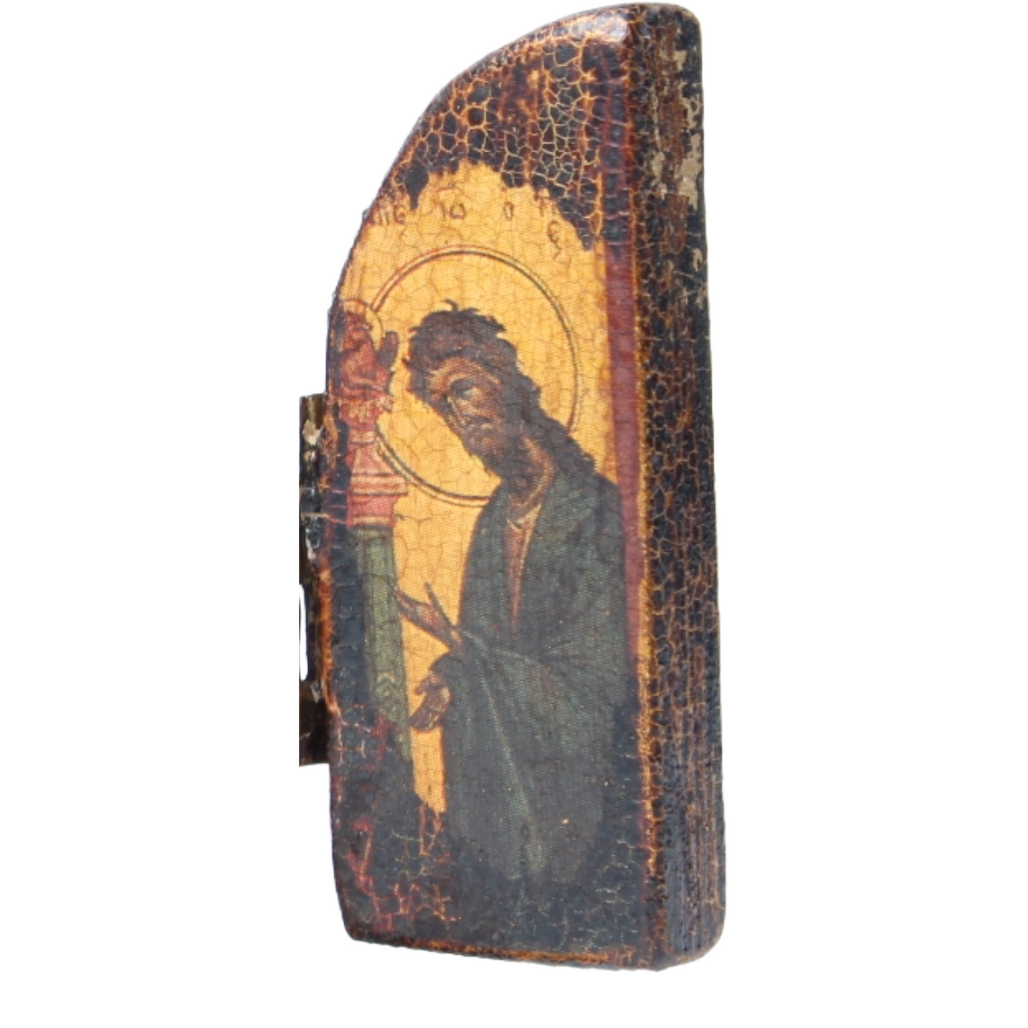 Orthodox Religious Triptych with Christ Pantocrator
