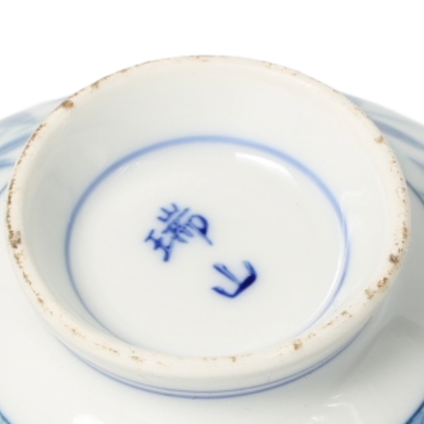 Set van 2 Japanse porseleinen Tayo-kommen – Asanoha-patroon (ca. 1950–1970)