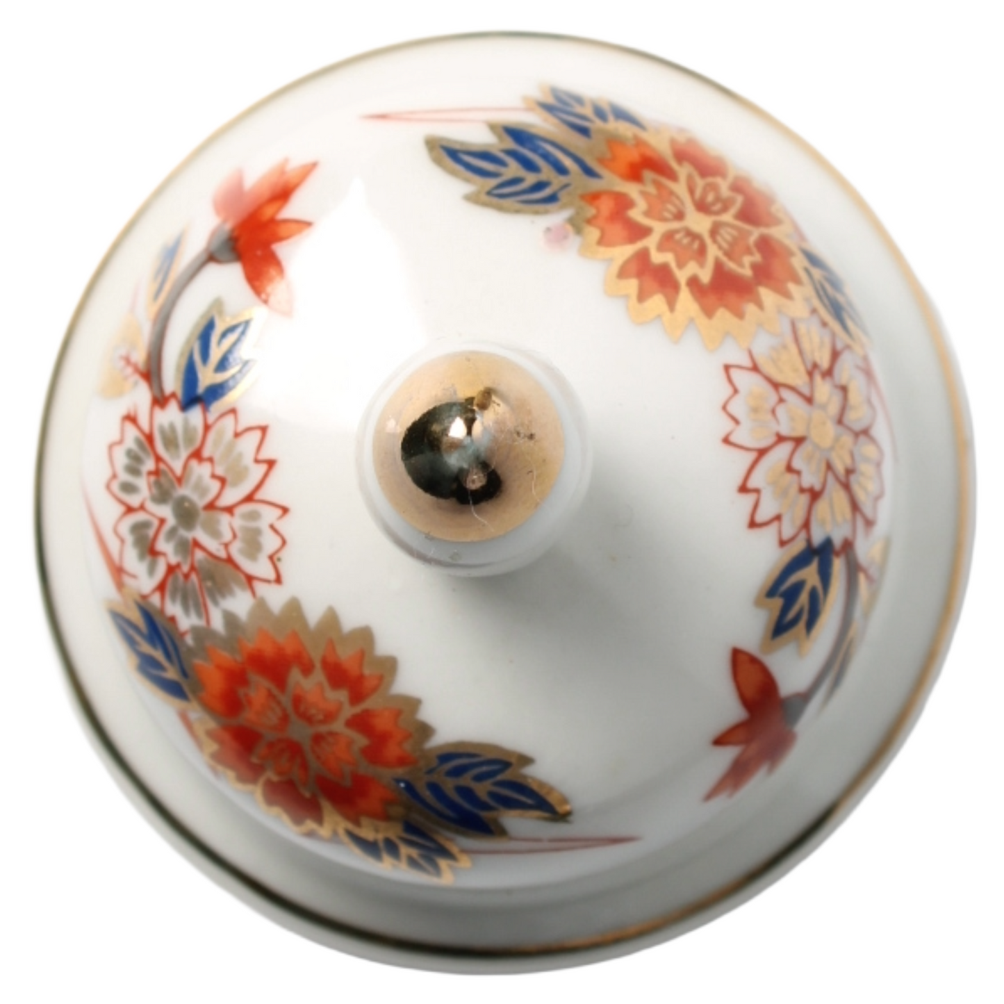 Antique Japanese Imari Porcelain Covered Jar, Arita (c. 1900–1930)