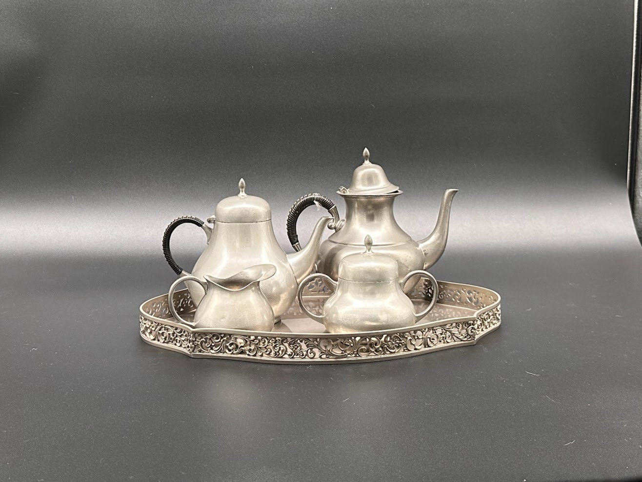 Kurz Edeltin - Pewter Tea set - 1920's - Vintage - Antique - Gift - Gift