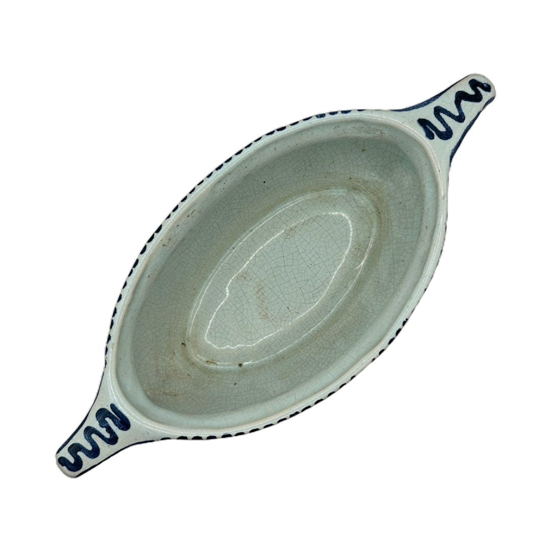 Vintage Delfts Blauwe Serveerkom - Tijdloze Schoonheid voor Jouw Tafel!