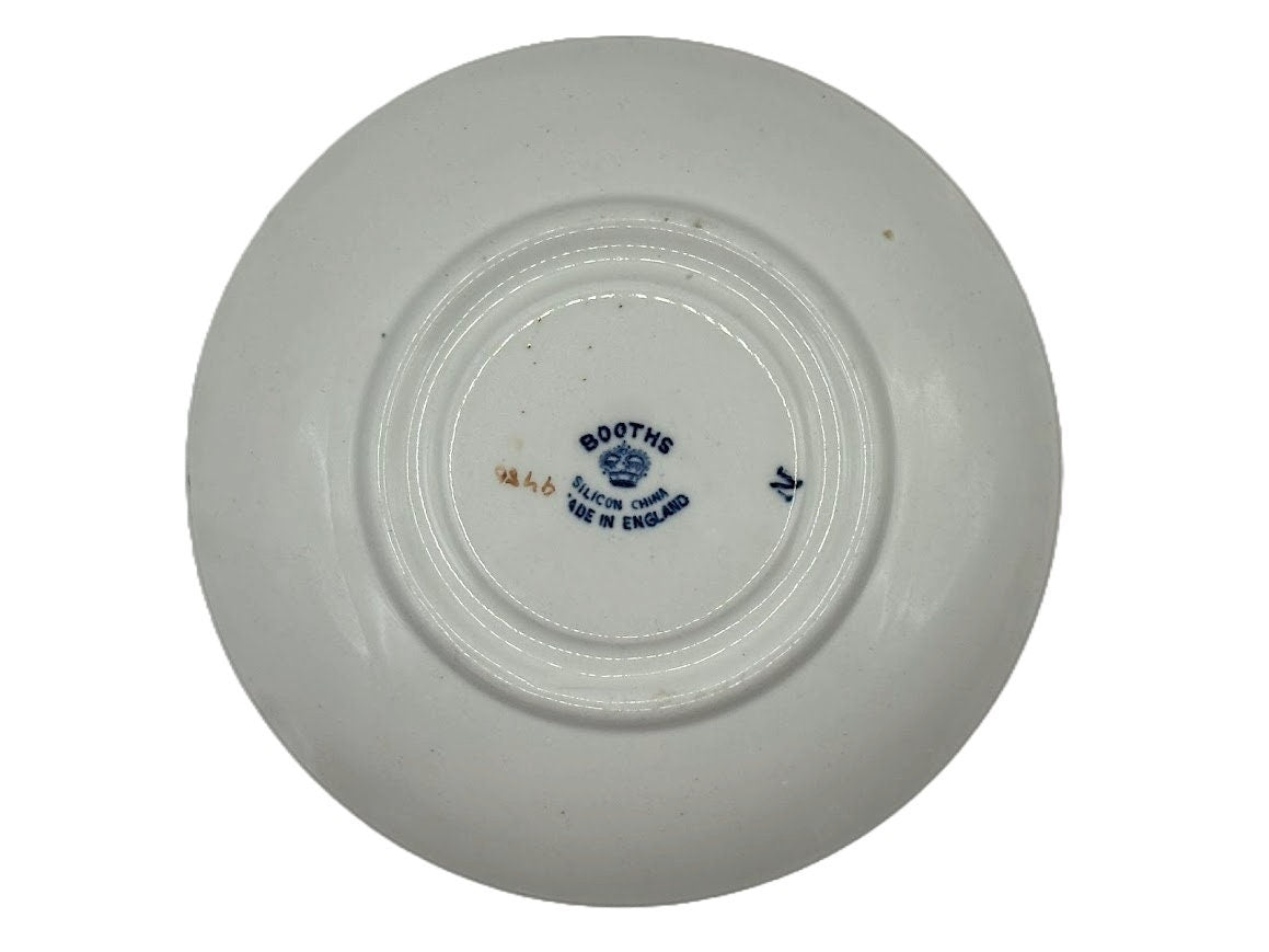 Beautiful set of 2 cups and saucers in Chinese style from Booth Silicon from England!