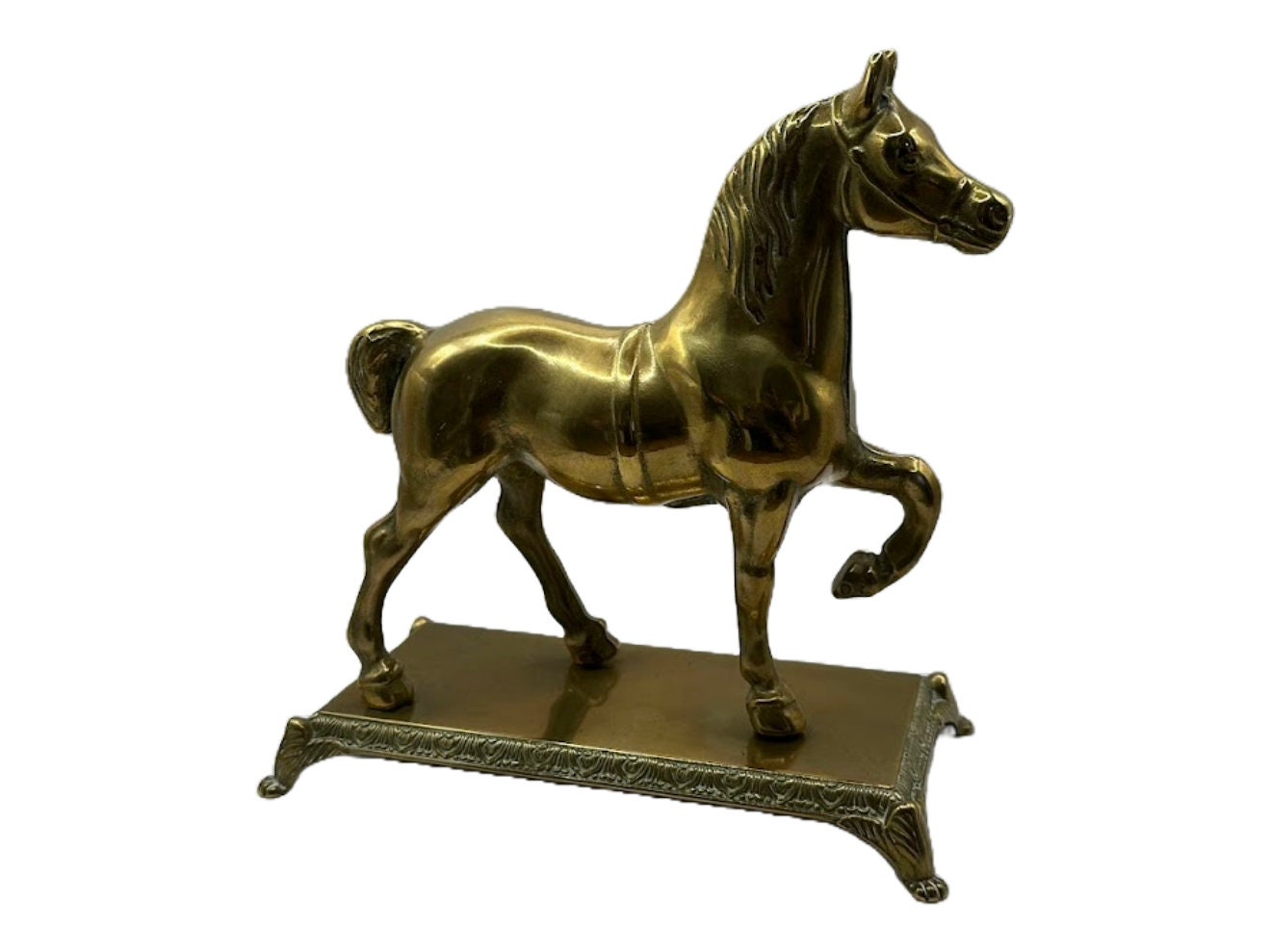 Beautiful Vintage Brass Horse Sculpture - 25 cm long, 18 cm high - Vintage - Horse - Collectible - Art - Horse - Free Shipping