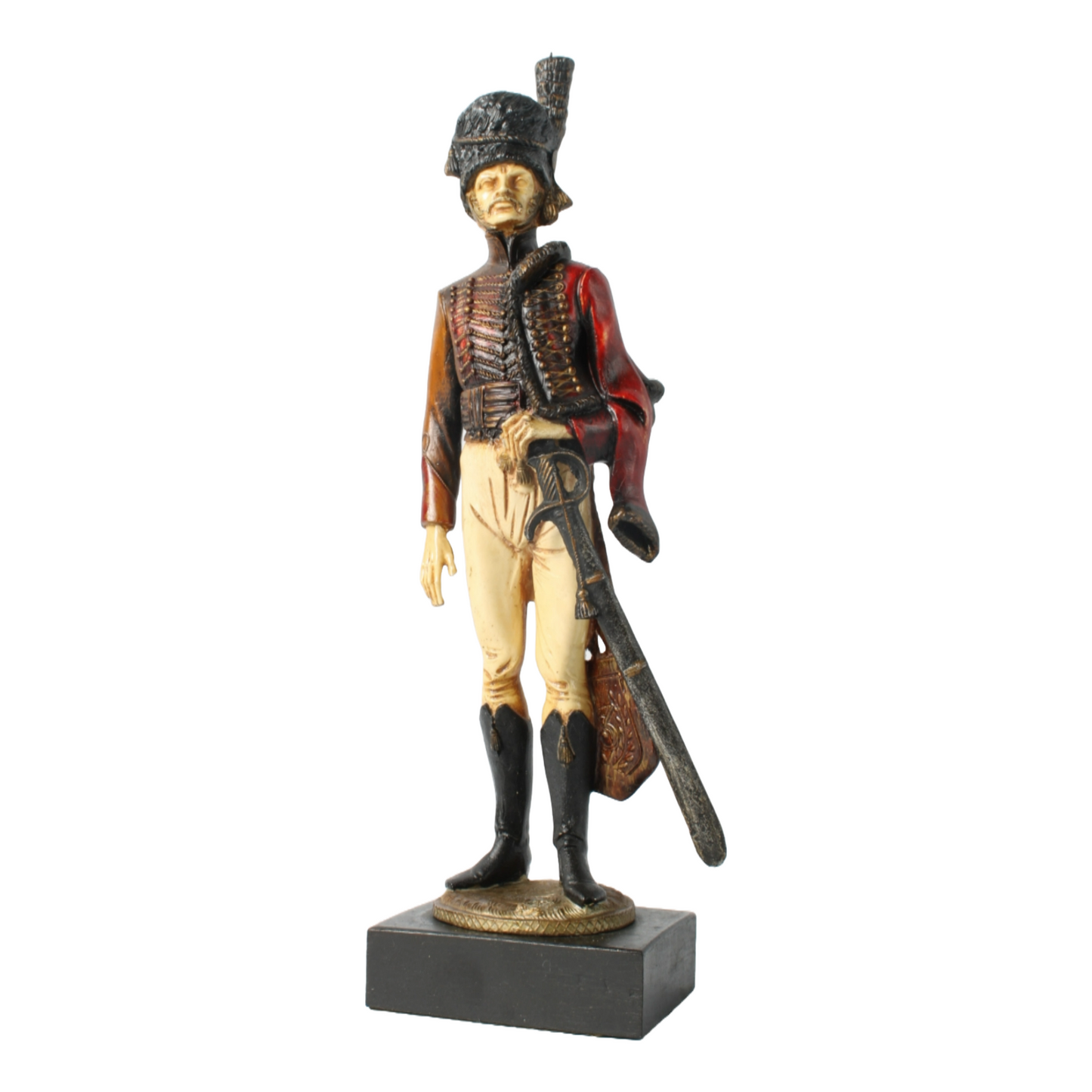 Hand-Painted Soldier Figurine by S. Pazopoulou, Greek Maker