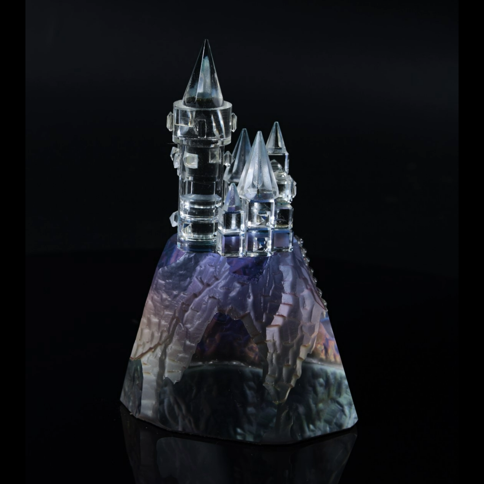 Vintage Crystal Castle by Hadrian Crystal - Timeless Collectible - Unique Glass