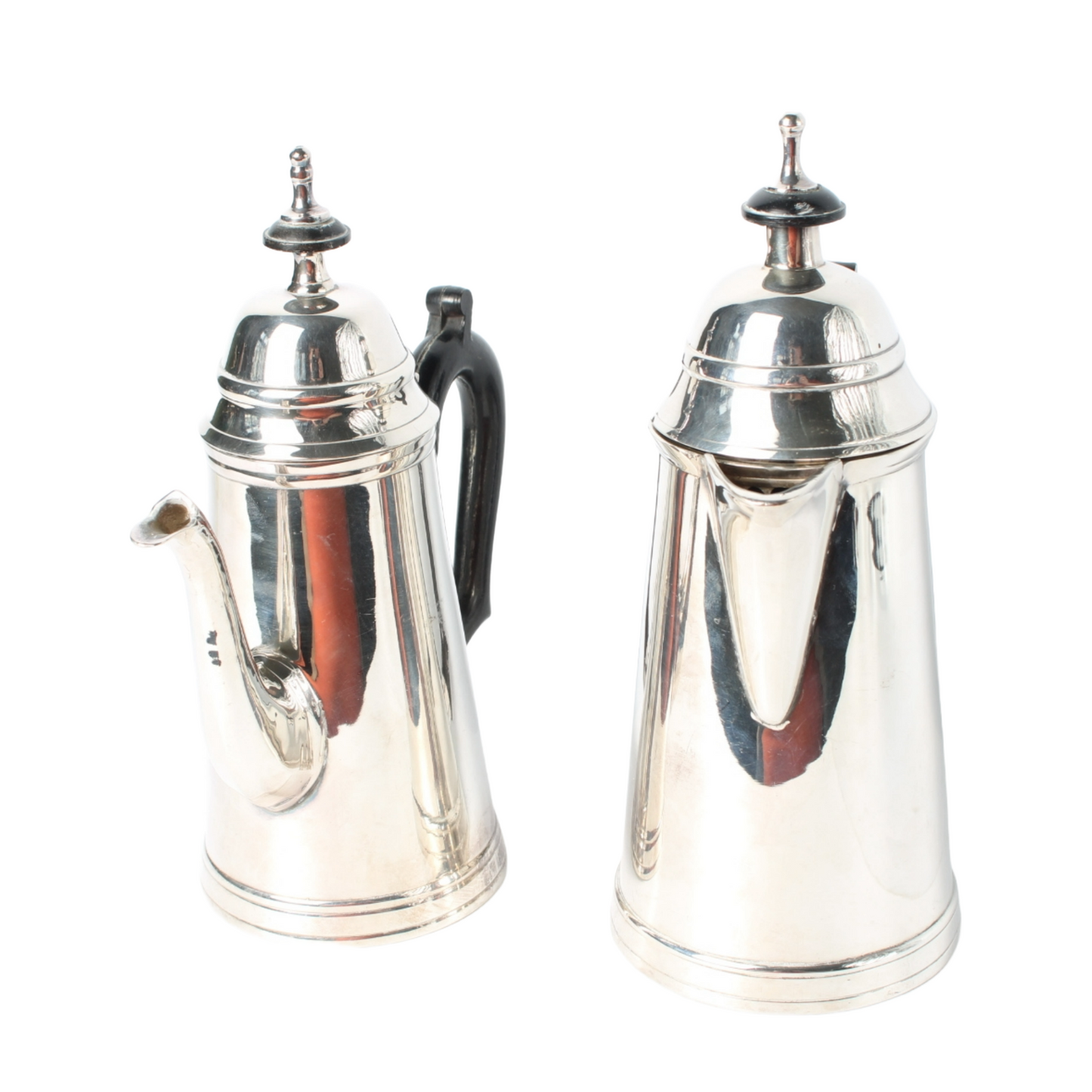 Elegant vintage silver-plated coffee pot set | Classic teapots | Antique coffee