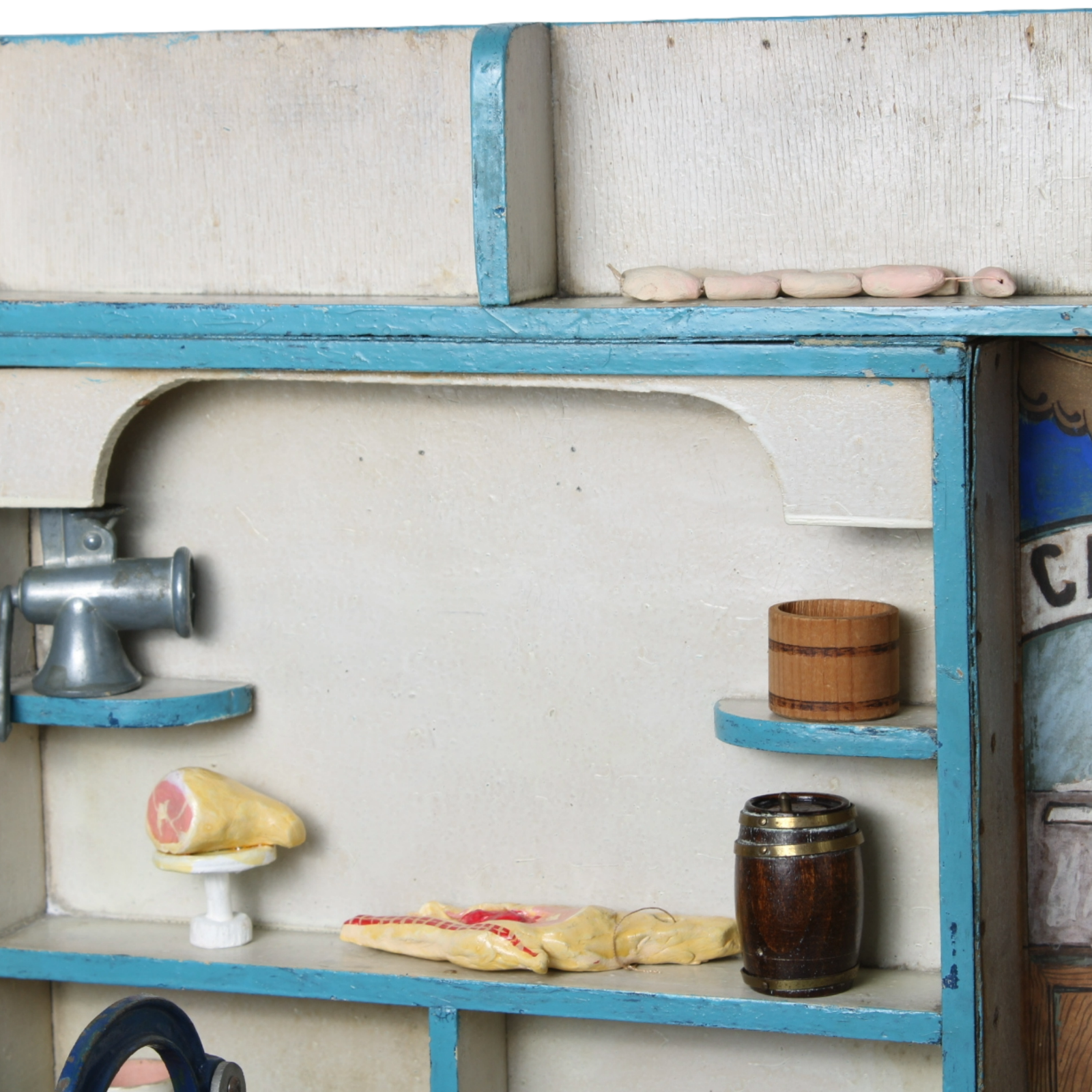 Rare Antique Miniature Butcher Shop from 1920–1950 | Diorama Toy Store