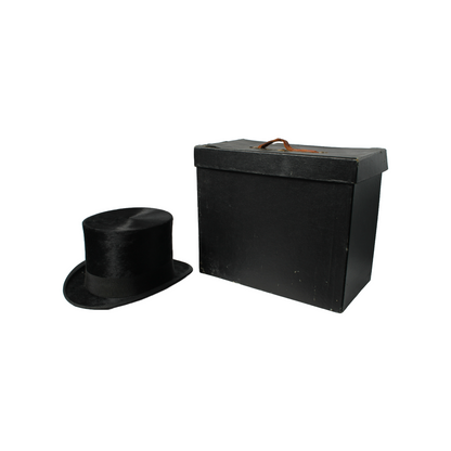 Antique Moleskin Top Hat by Drickson & Co, London - With original box