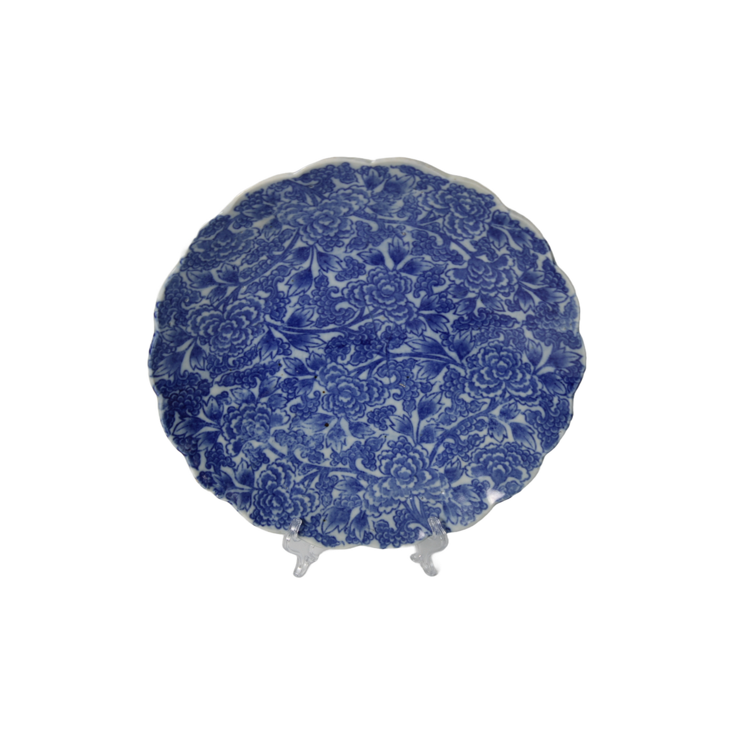 Antique Japanese Blue and White Porcelain Bowl | 19th-Century Arita Style |