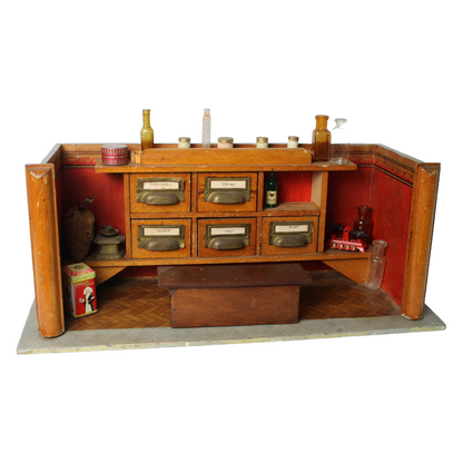Antique Miniature Grocery Store ca. 1900–1920 | Complete with Counter,