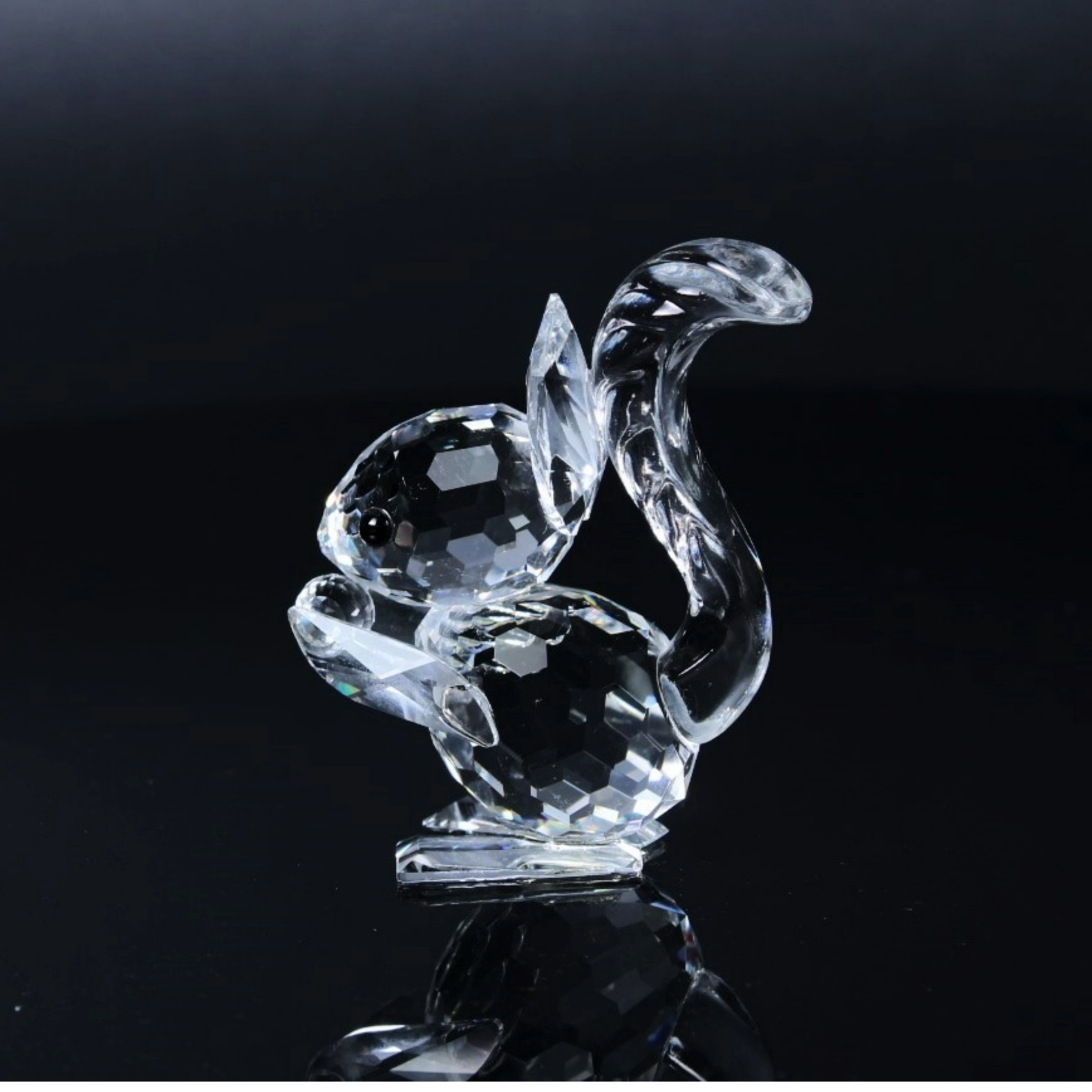 Swarovski Squirrel with Nut - Beautiful Crystal Figurine from Austria