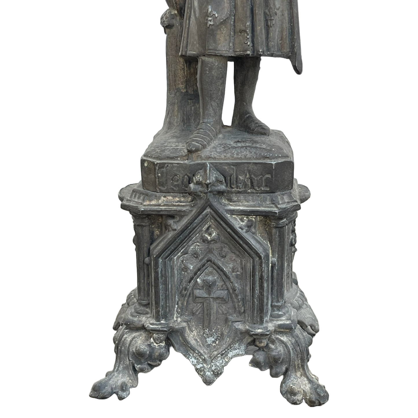 Beautiful Statue of Jeanne d'Arc - Signed by M. Reberg