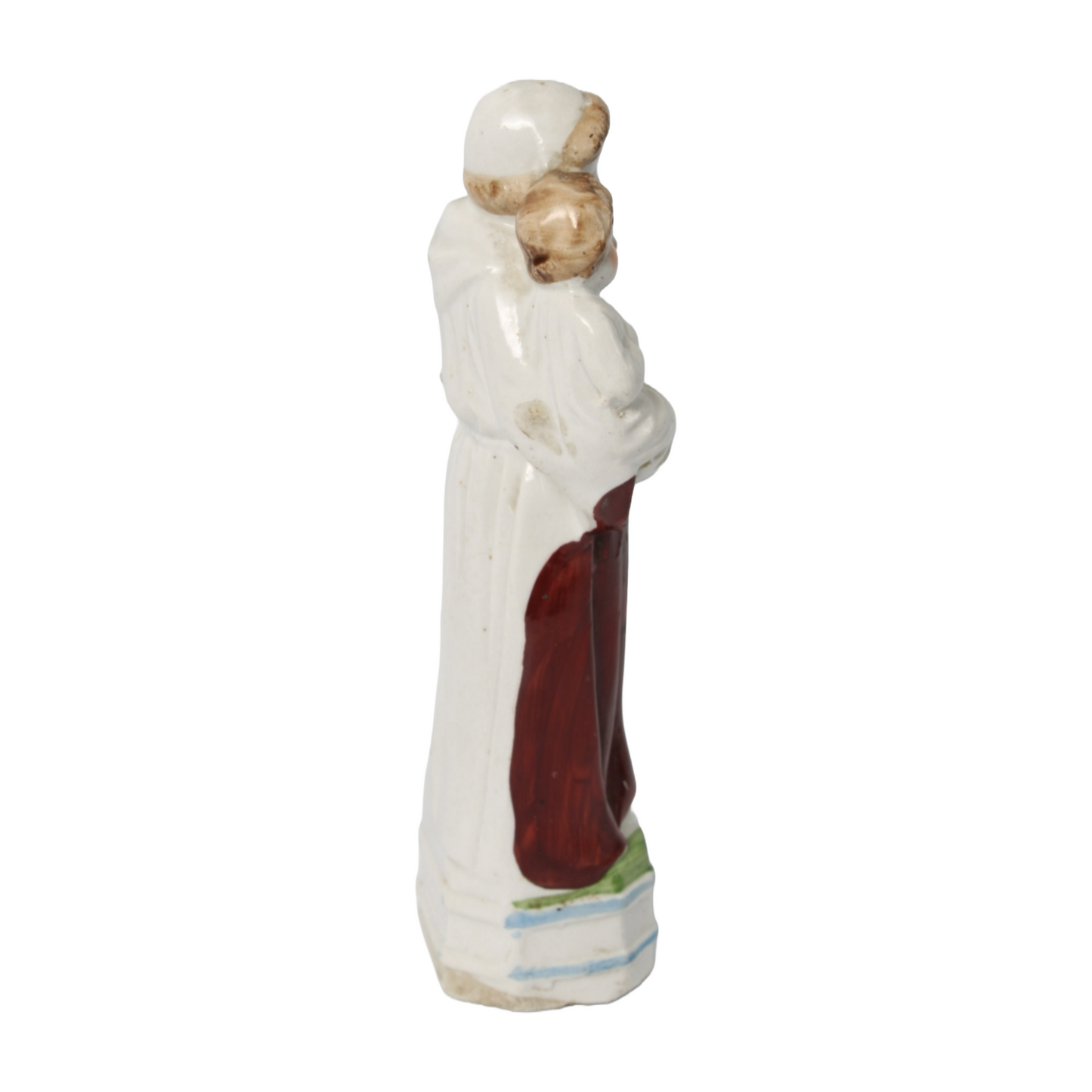 Vintage Ceramic Saint Anthony of Padua Statue with Christ Child - Dated 1995