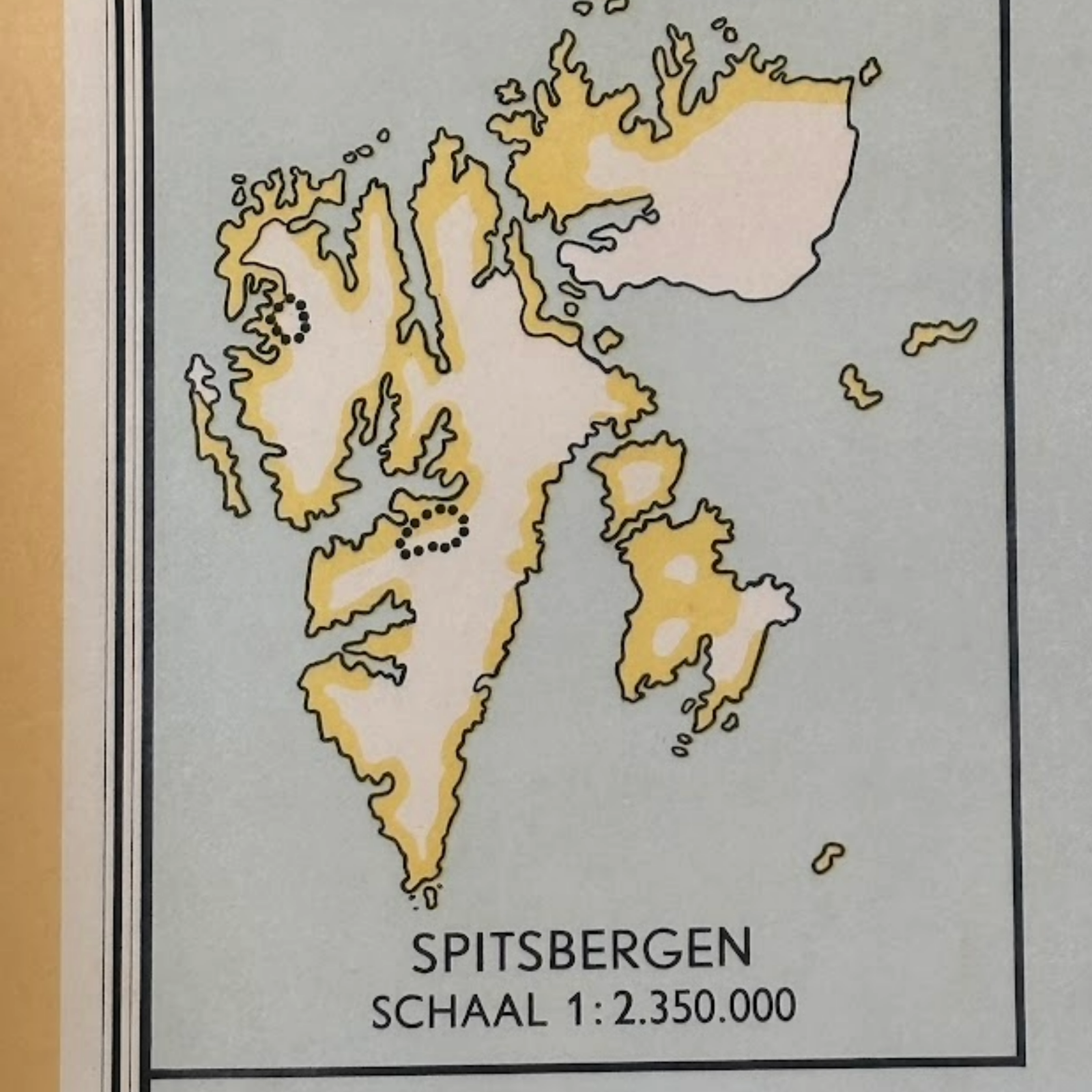 Vintage Scandinavian & Finland School Map on Canvas with Wooden Rods