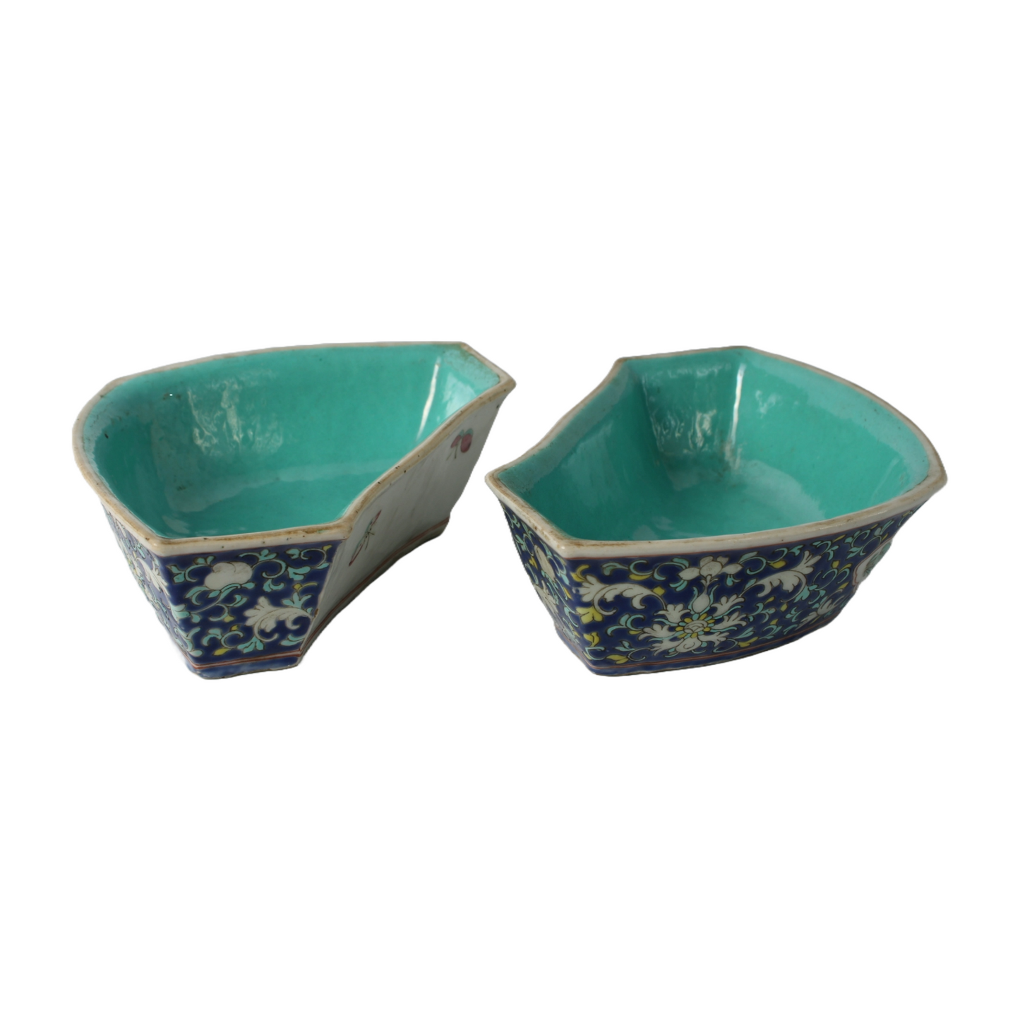 Antique Chinese Serving Bowls | 18th-19th Century Qing Dynasty Porcelain |