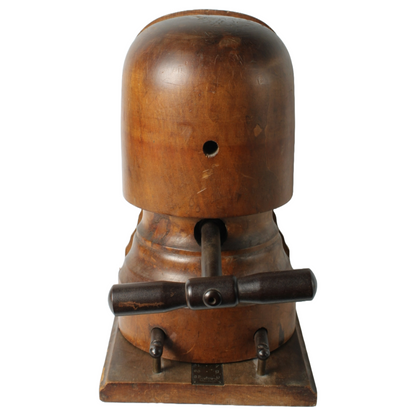 Antique Brown Bowler Hat (Size 60) and Hat Stretcher – Wegener & Allie Maillard