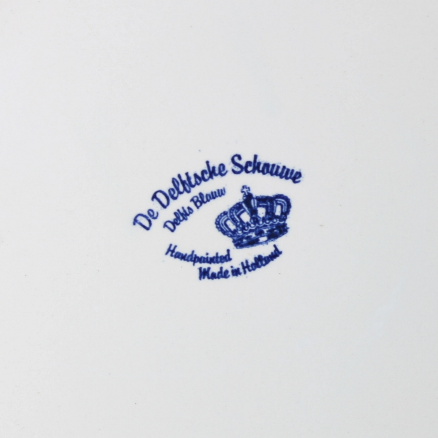 Hand-Painted XL Delft Blue Wall Plate 38 cm Windmill by De Delftse Schouw