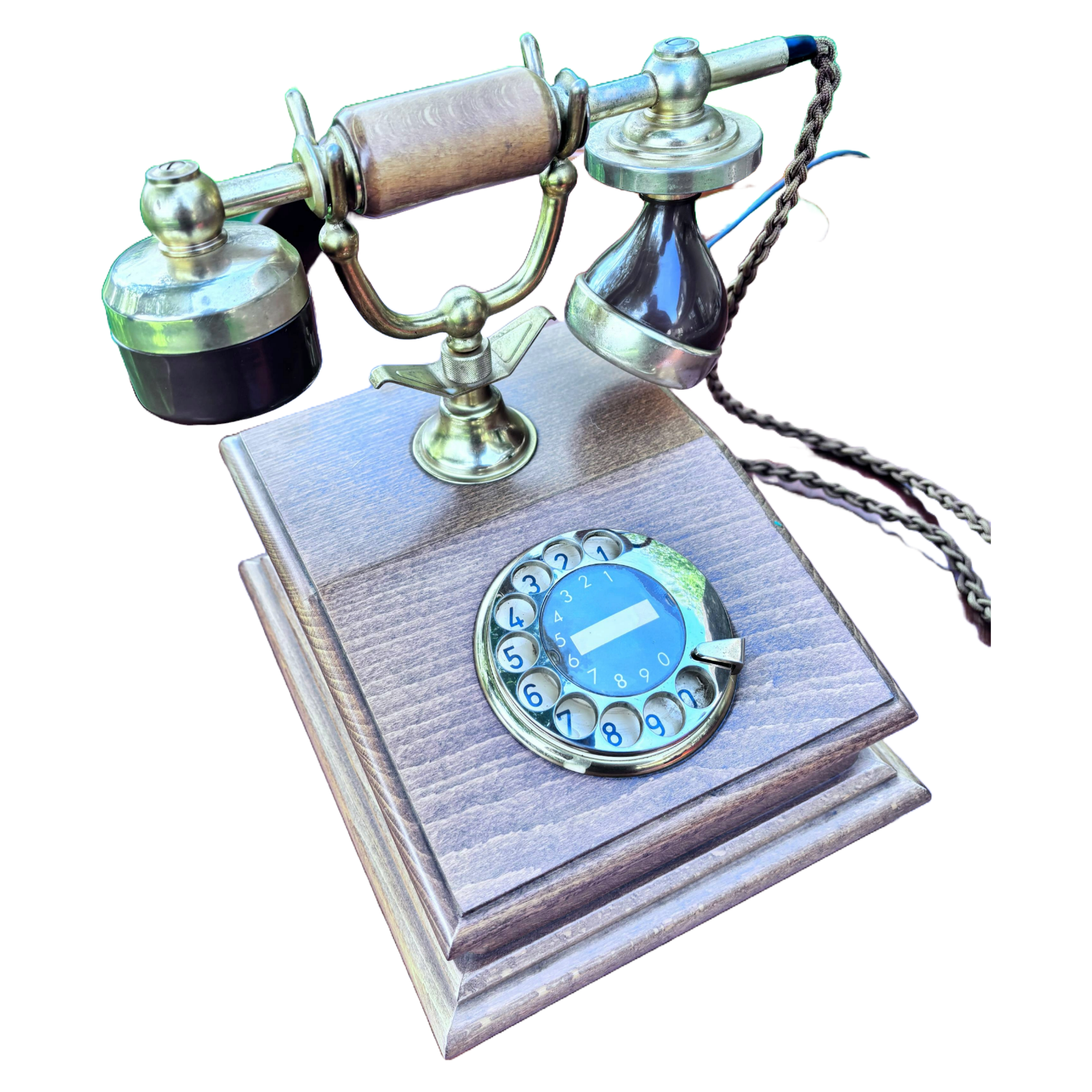 Vintage Wooden Rotary Phone - Exclusive PTT Special Edition