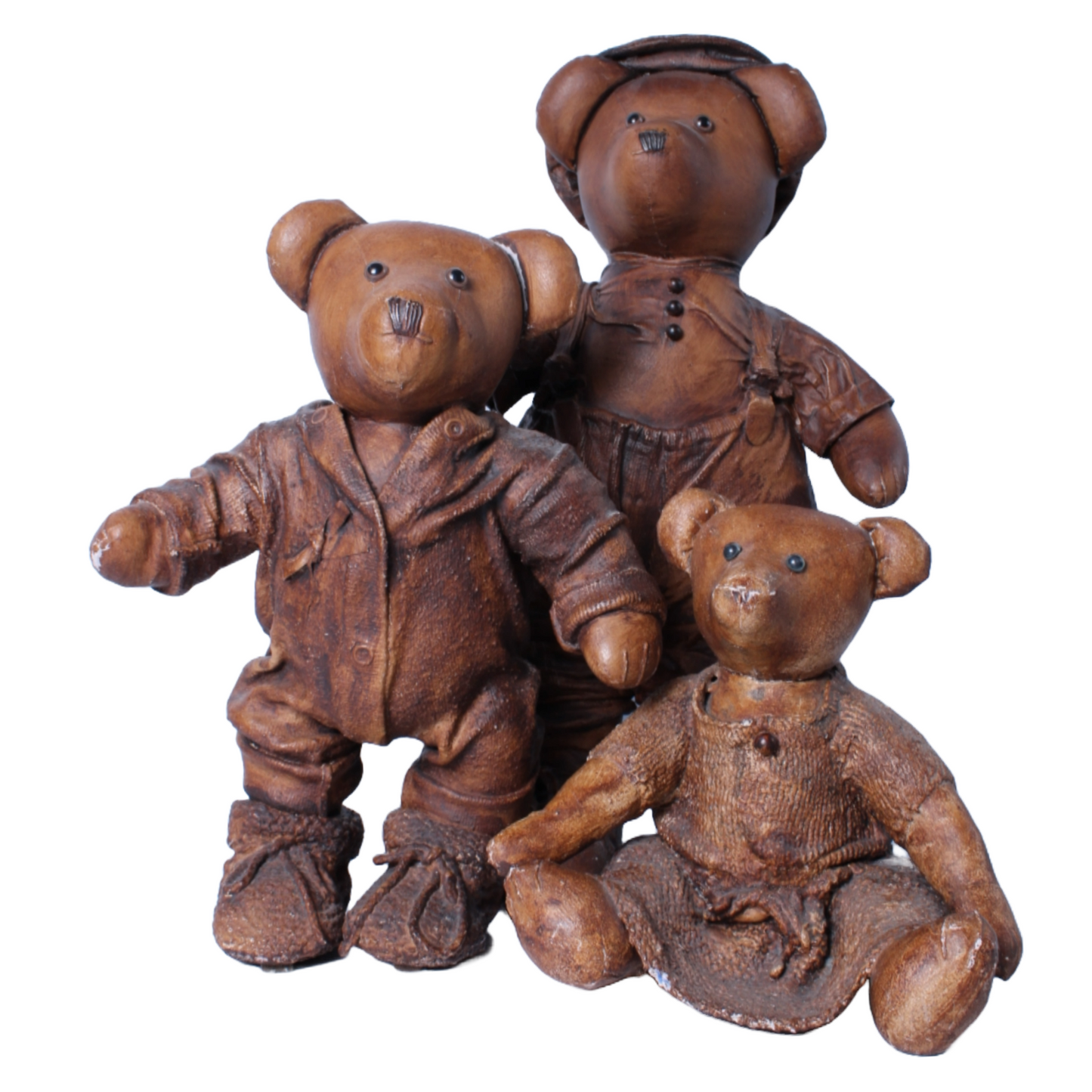 Bronze-Colored Teddy Bear - Handmade in England - 48 cm Tall