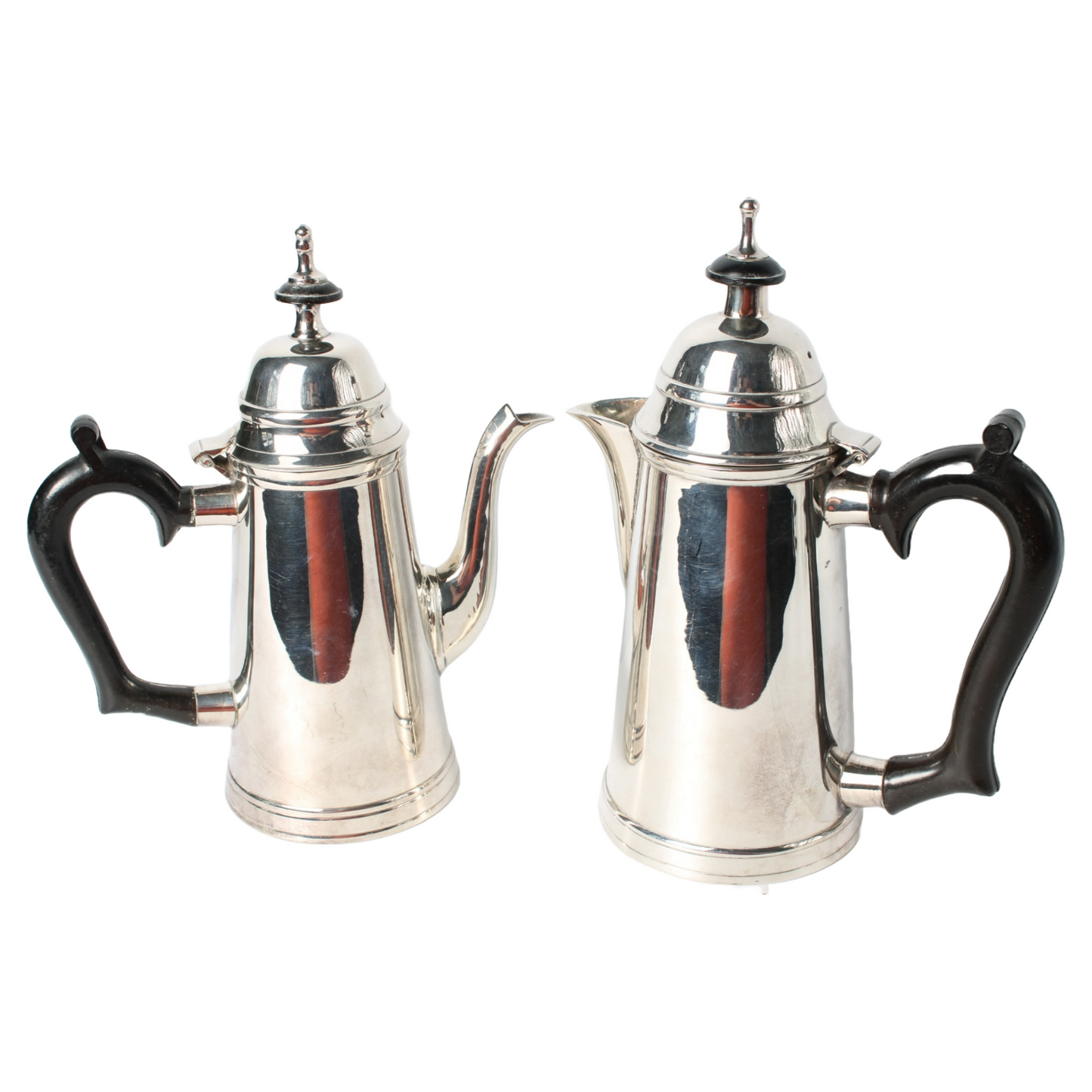 Elegant vintage silver-plated coffee pot set | Classic teapots | Antique coffee