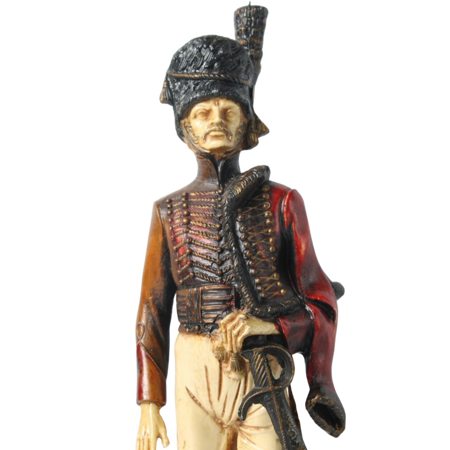 Hand-Painted Soldier Figurine by S. Pazopoulou, Greek Maker