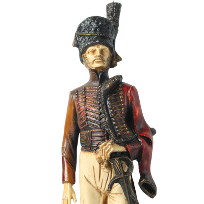Hand-Painted Soldier Figurine by S. Pazopoulou, Greek Maker