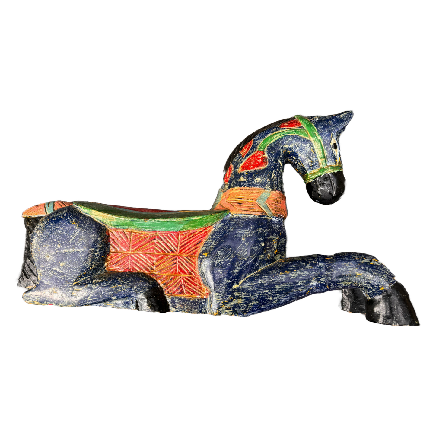 Exquisite Hand-carved Horse Sculpture - An Enchanting Gift! - Rajasthani