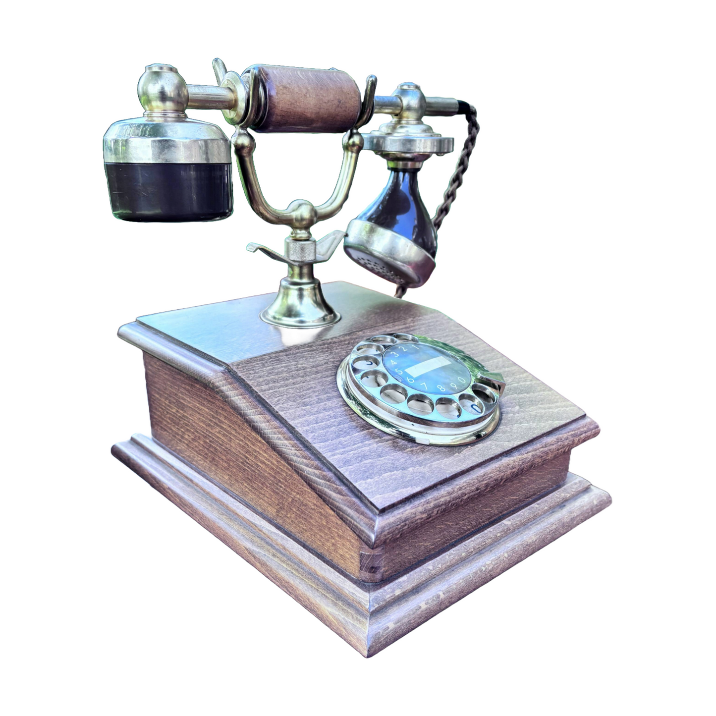 Vintage Wooden Rotary Phone - Exclusive PTT Special Edition