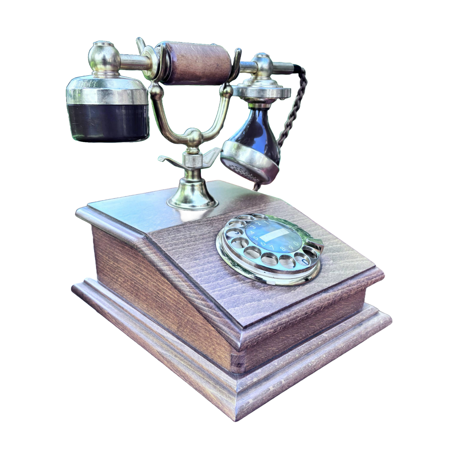Vintage Wooden Rotary Phone - Exclusive PTT Special Edition