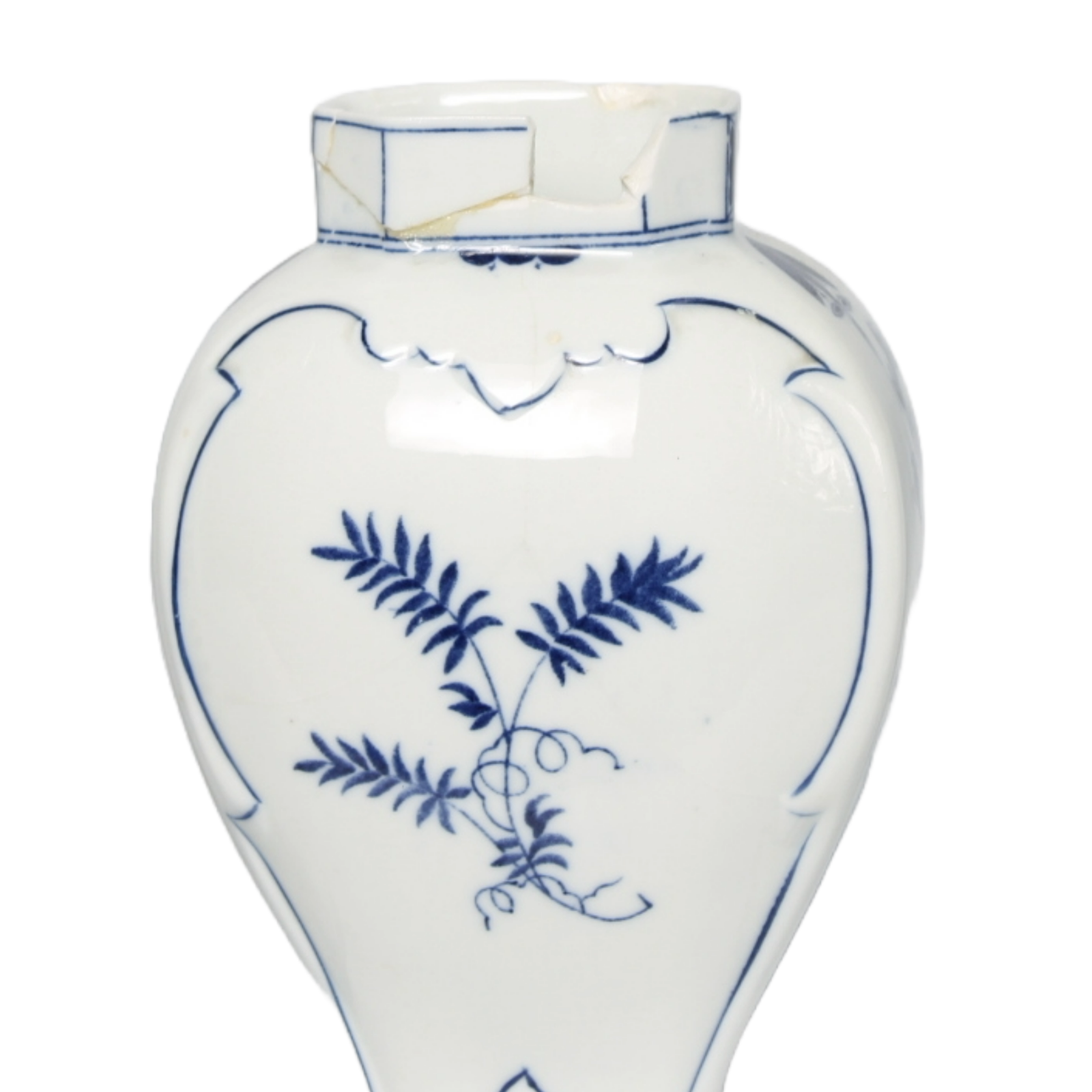 Beautiful 1950s Delft Blue Garniture Set - Set of 3 Pieces