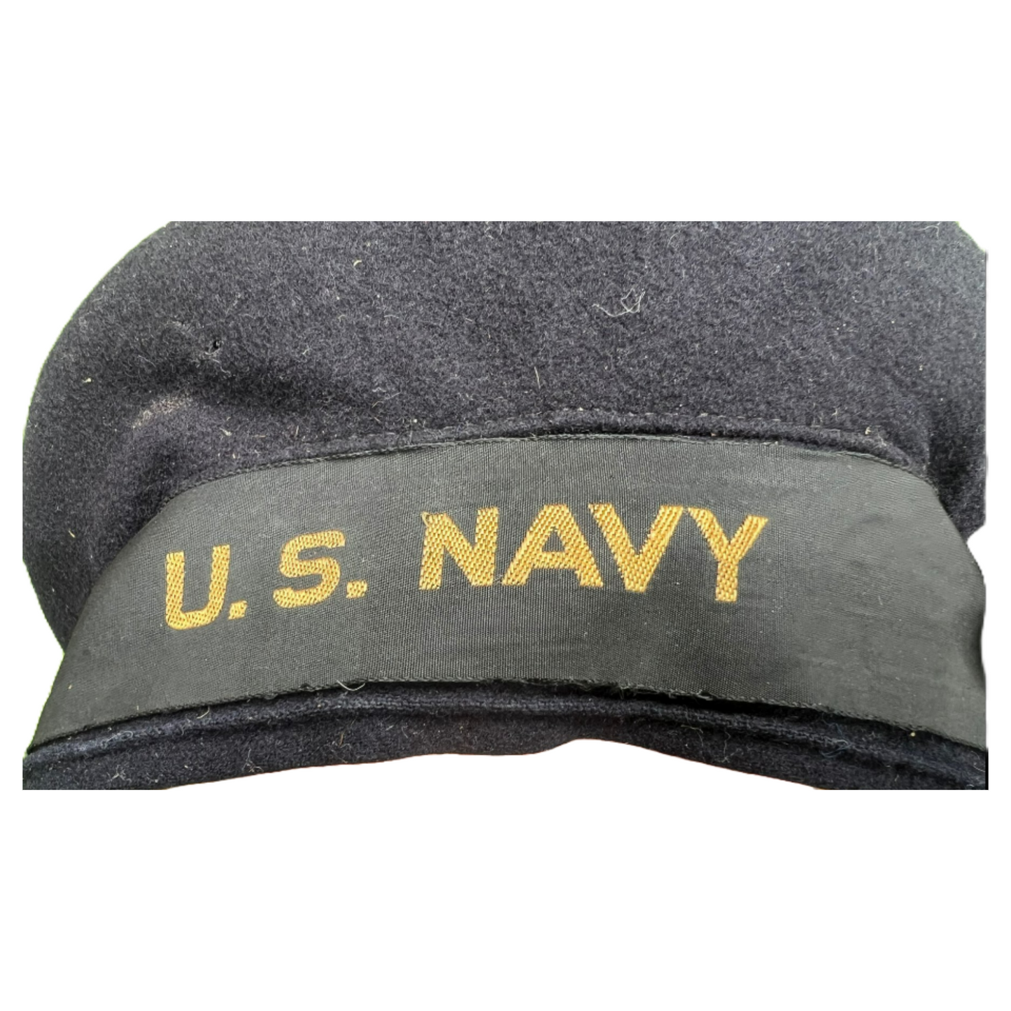 Authentic WWII US Navy "Donald Duck" Flat Hat from USS Lizardfish Submarine Crew