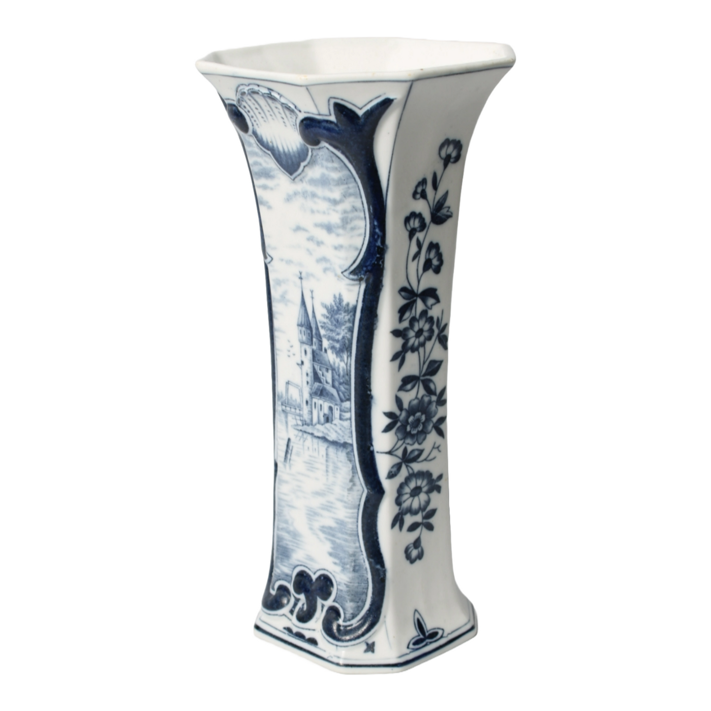 Beautiful Delft Blue Vase - Traditional Dutch Craftsmanship - 20th Century