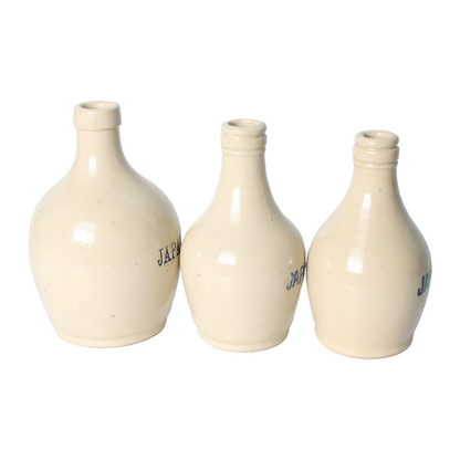 Vintage Japanese Ceramic Bottles "JAPANSOYA" - Set of 3