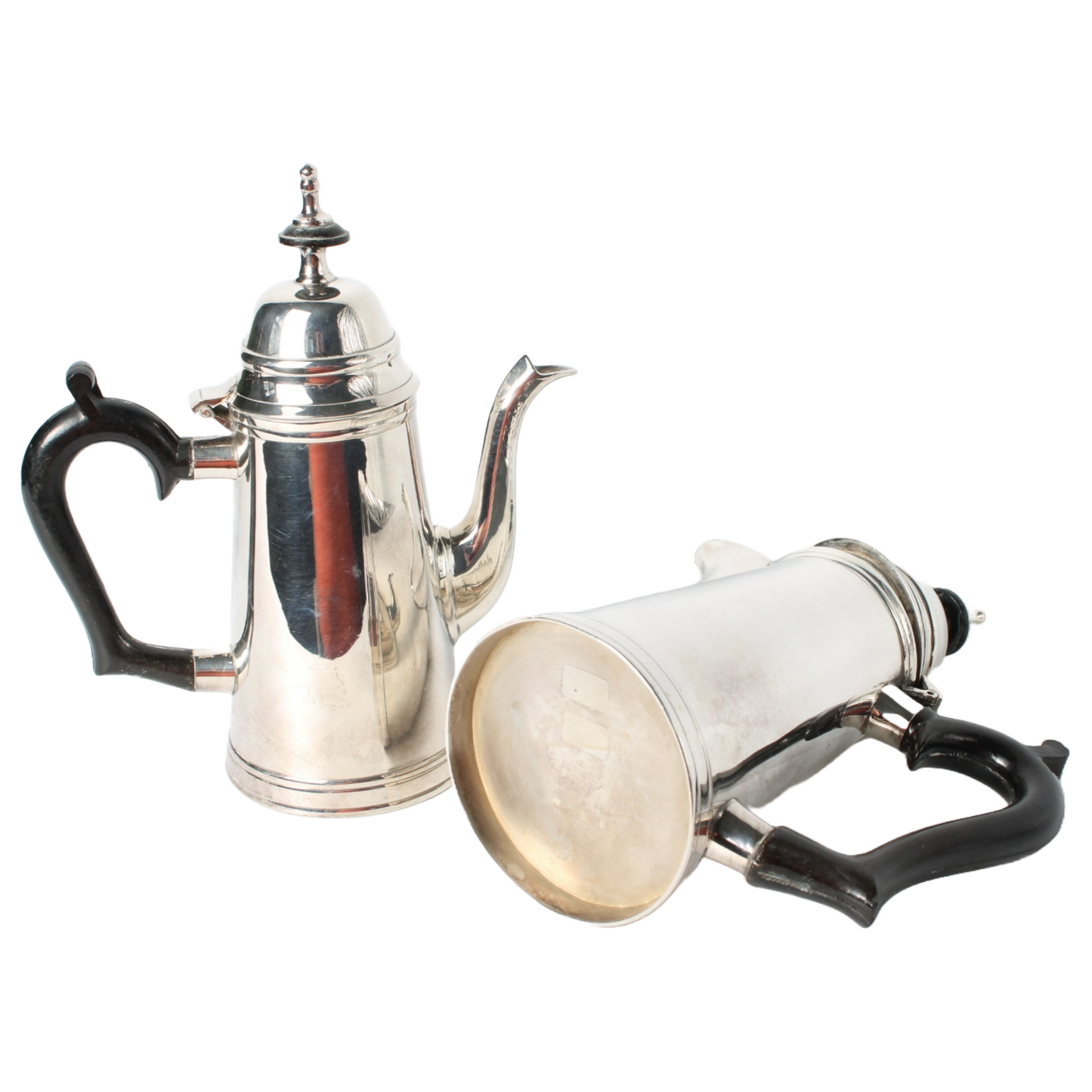 Elegant vintage silver-plated coffee pot set | Classic teapots | Antique coffee