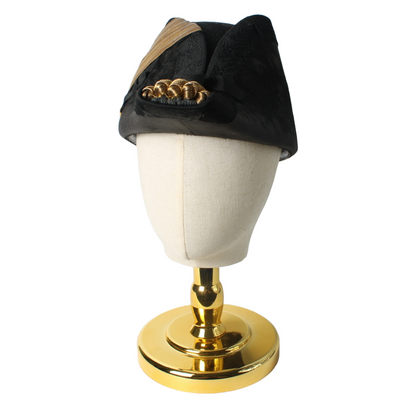 Antique Bicorne Hat and Epaulettes – US Navy Late 19th Century – Museum-Quality