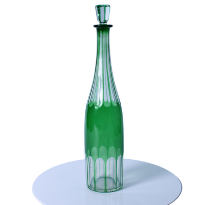 Beautiful 1920s Carafe by Maison Saint Louis Overlay