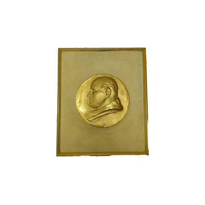 Golden Relief of Pope John Paul II | Mario Donizetti | 1998 | Religious Art