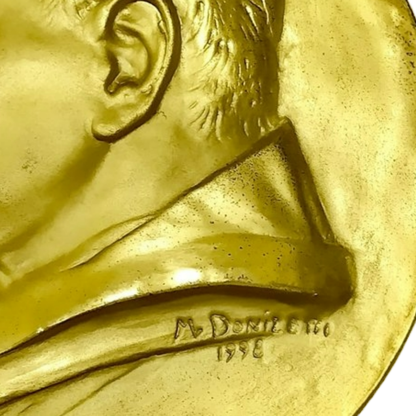 Golden Relief of Pope John Paul II | Mario Donizetti | 1998 | Religious Art