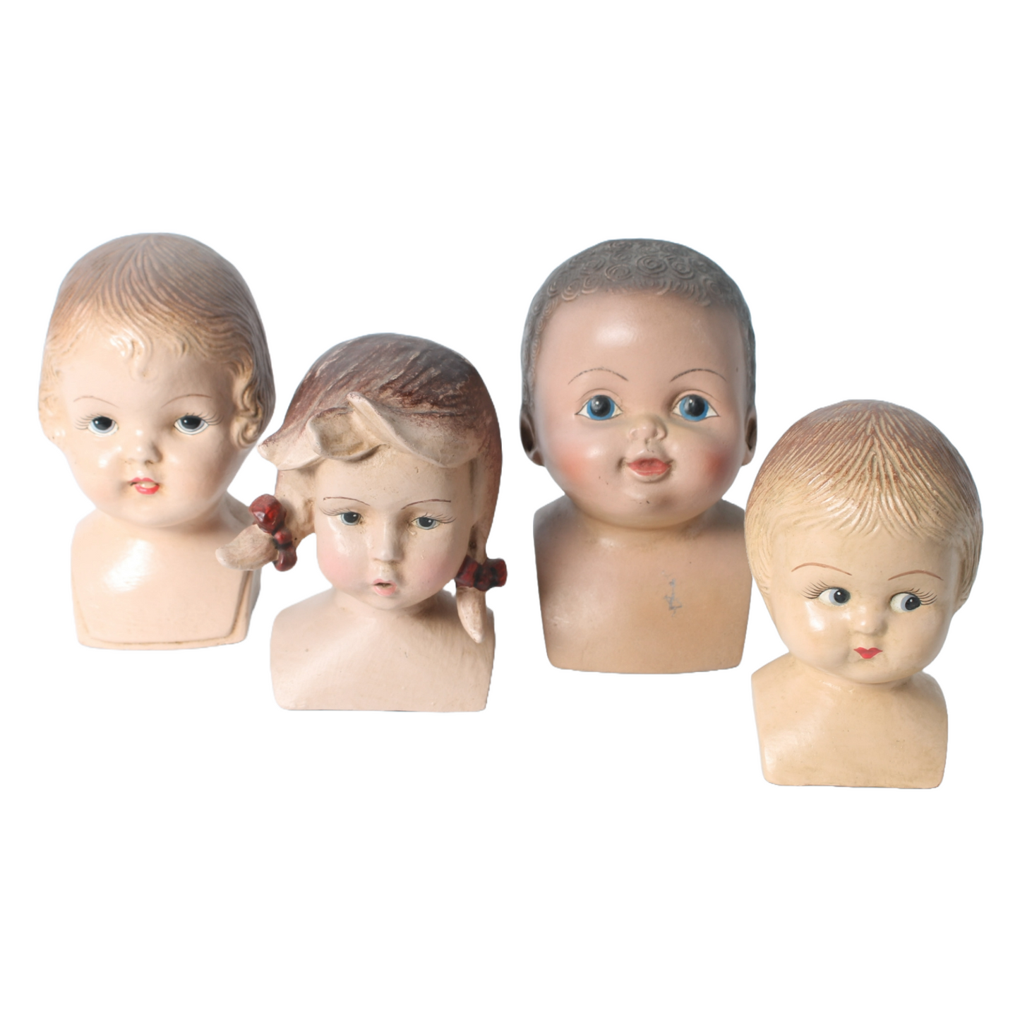 Decorative Baby Bust – Hand-Painted, Light Hair – Unique Collectible