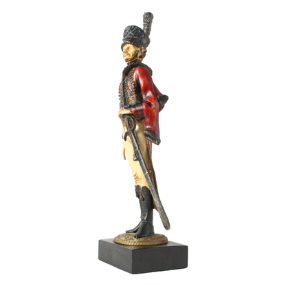 Hand-Painted Soldier Figurine by S. Pazopoulou, Greek Maker