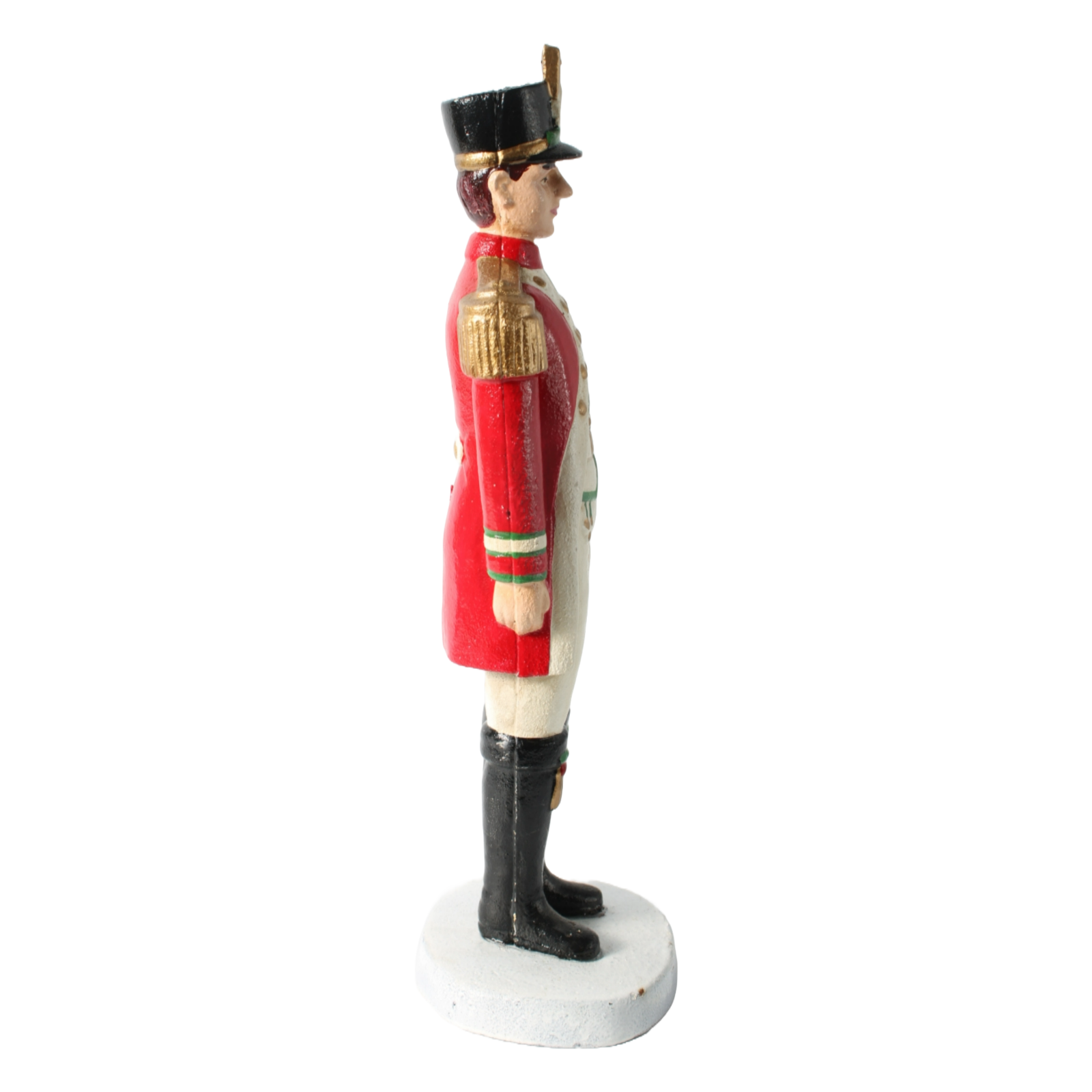 Antique Cast Iron Military Officer Figurine, 40 cm Tall, Decorative & Historical
