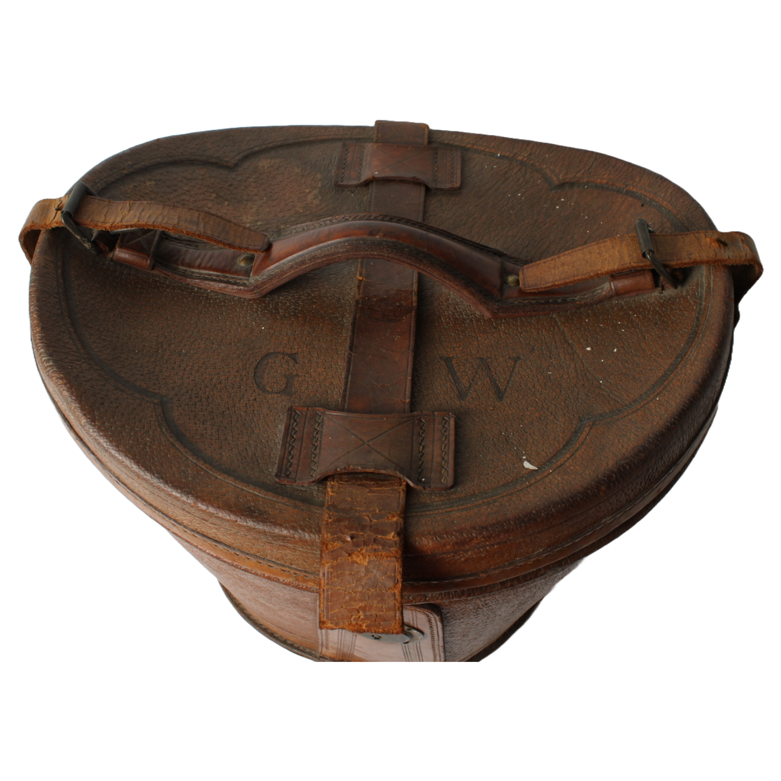 Antique Brown Bowler Hat (Size 58) with Leather Hat Box – Wegener