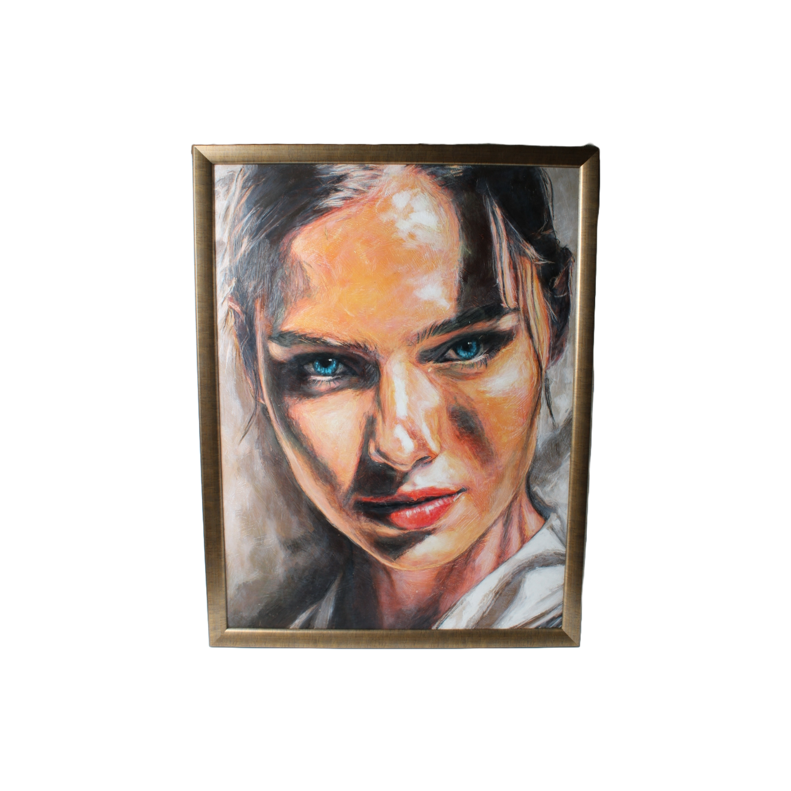 Expressive Realistic Portrait "Liza" by Ronnie Bravo | Hand-Painted | Unique Art
