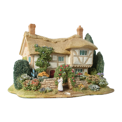 Rare Lilliput Lane Gossip Gate Cottage 1996, Handcrafted English Miniature House