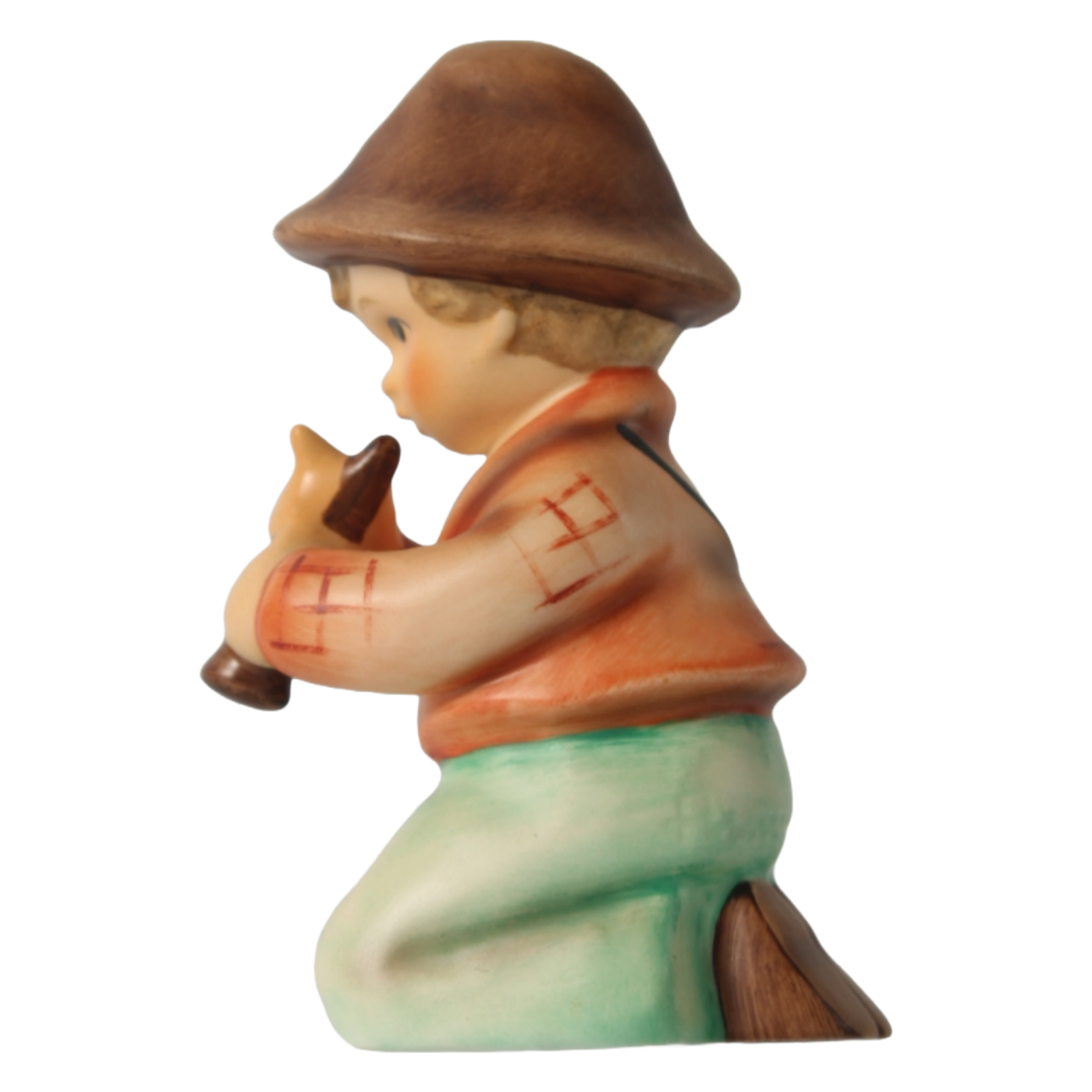 Handmade Hummel Figurine "Little Tooter" by Goebel Germany, TMK-4, 1964-1972