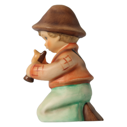 Handmade Hummel Figurine "Little Tooter" by Goebel Germany, TMK-4, 1964-1972